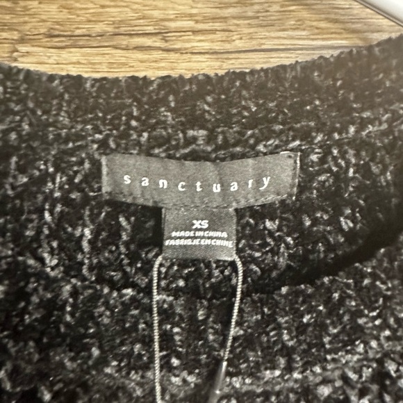 Sanctuary Black Crew Neck Super Soft Sweater Womens XS - Picture 6 of 8